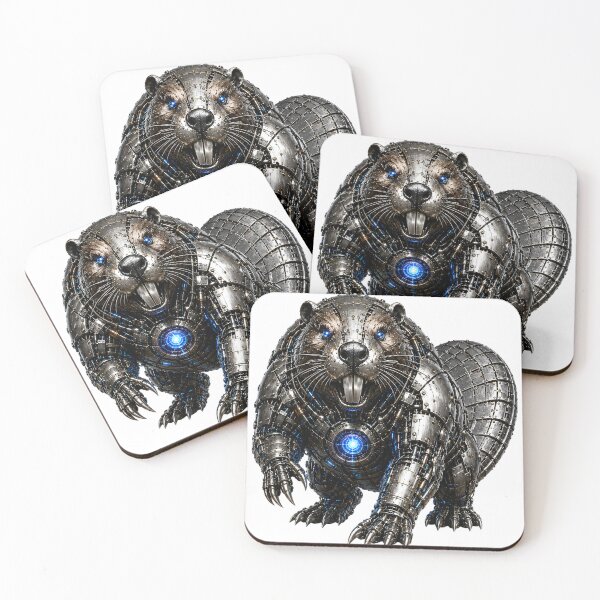 Item preview, Steel Beaver V5 – Mechanical Cyber Beaver | Industrial Metal Beast designed and sold by SteelCoat Studio.