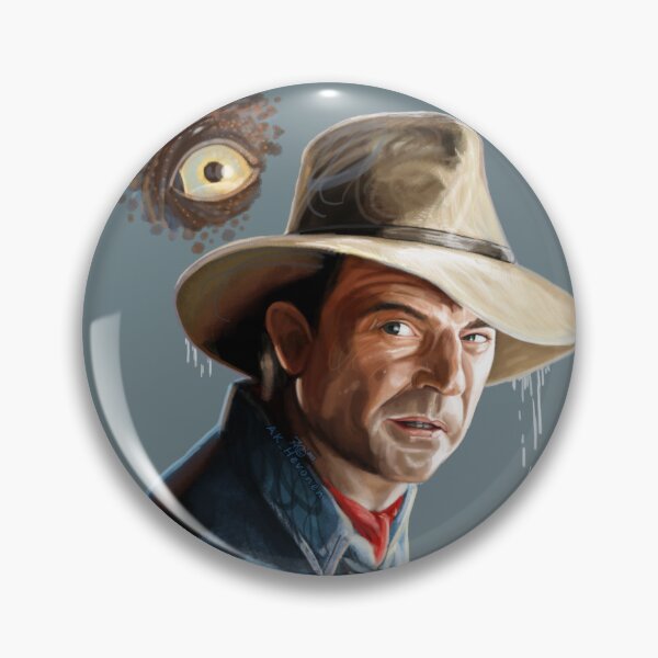 Item preview, Sam Neill Jurassic, handpainted Portrait designed and sold by AK-Hevonen.
