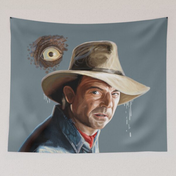 Item preview, Sam Neill Jurassic, handpainted Portrait designed and sold by AK-Hevonen.