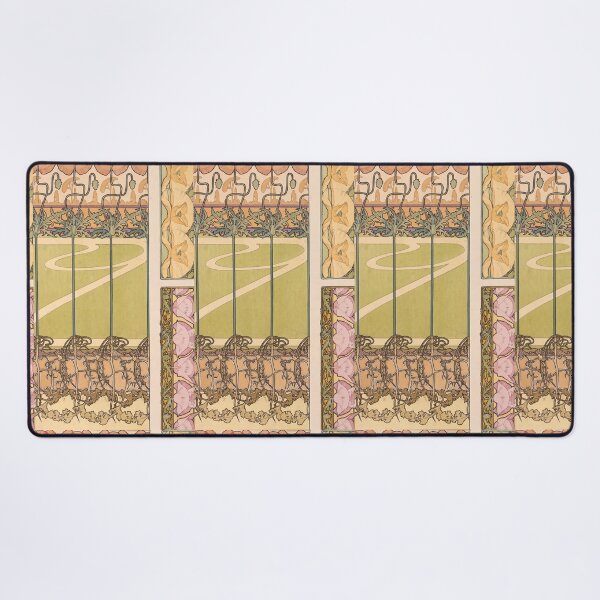 Item preview, Nouveau Poppy and Floral Ornament Panels designed and sold by artofuniverse.