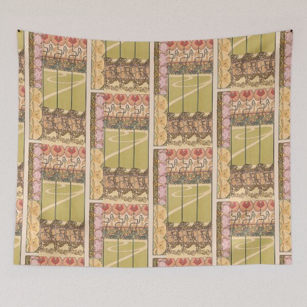 Item preview, Nouveau Poppy and Floral Ornament Panels designed and sold by artofuniverse.