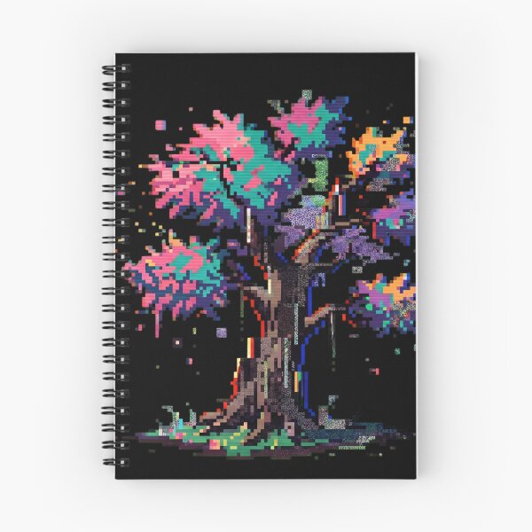 Item preview, Cybernetic Arbor: Retro Glitch Pixel Tree designed and sold by BREWR.