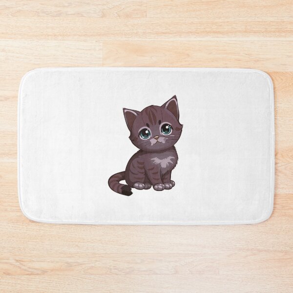 Item preview, Cute Sad Eyed Brown Kitten Cartoon Illustration designed and sold by EHdesignShop.