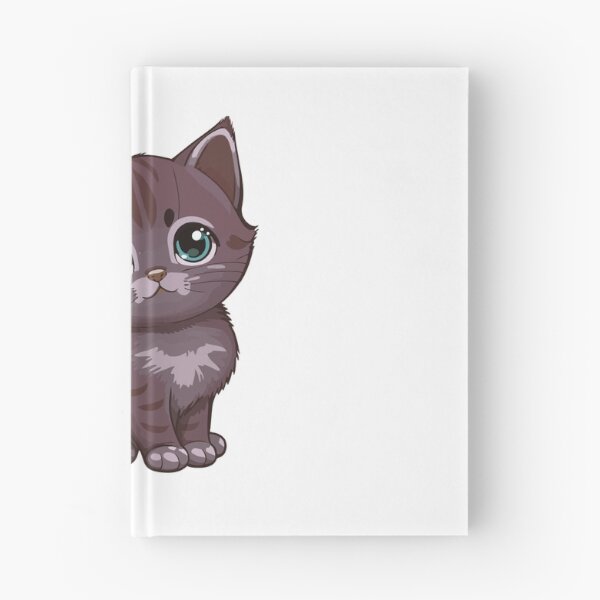 Item preview, Cute Sad Eyed Brown Kitten Cartoon Illustration designed and sold by EHdesignShop.