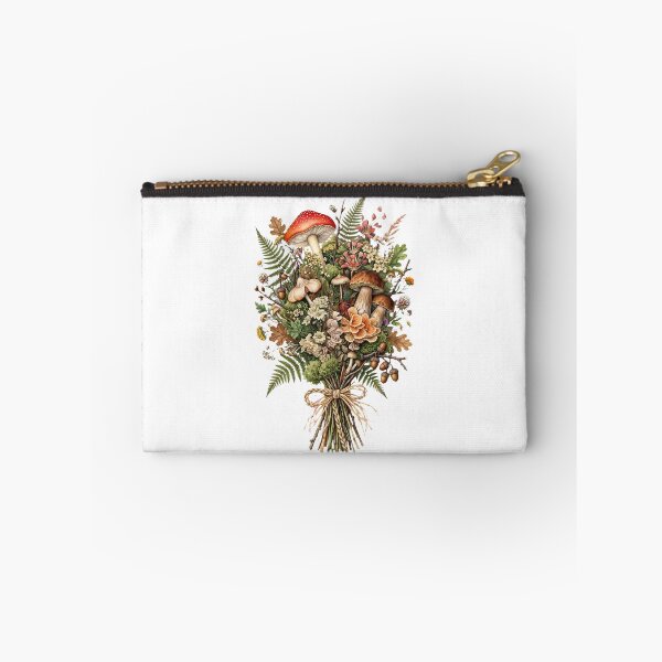Item preview, Forest Mushroom Bouquet - Goblincore Woodland Foraging Art designed and sold by Neurospicy Trolls.