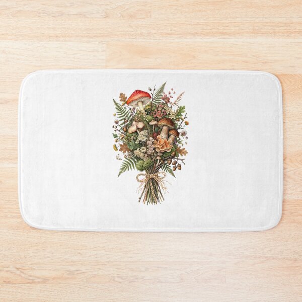 Item preview, Forest Mushroom Bouquet - Goblincore Woodland Foraging Art designed and sold by Neurospicy Trolls.