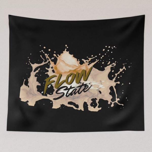 Item preview, Golden Flow State Watercolor Splash Motivational Design designed and sold by VariusDesigns.