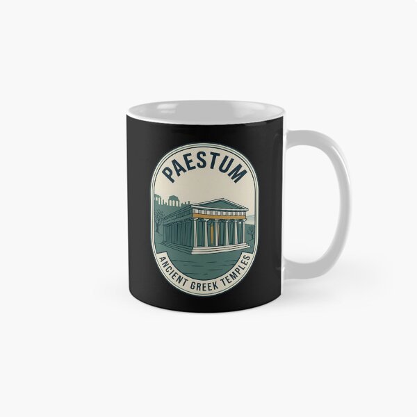 Item preview, Paestum Ancient Greek Temples Vintage Travel Emblem designed and sold by k3rstman1.