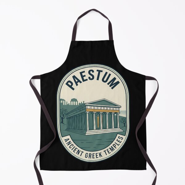 Item preview, Paestum Ancient Greek Temples Vintage Travel Emblem designed and sold by k3rstman1.