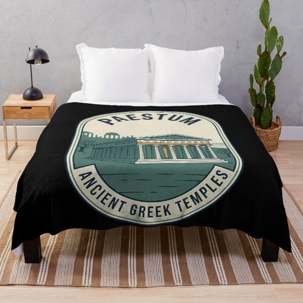 Item preview, Paestum Ancient Greek Temples Vintage Travel Emblem designed and sold by k3rstman1.