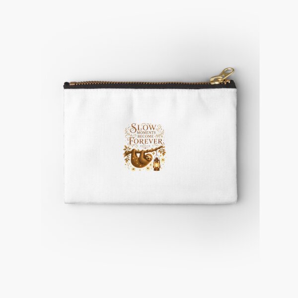 Item preview, Slow Moments Become Forever Vintage Sloth Mindfulness Art designed and sold by AQUILAKREO.