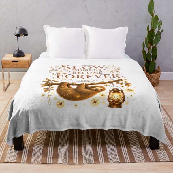 Item preview, Slow Moments Become Forever Vintage Sloth Mindfulness Art designed and sold by AQUILAKREO.