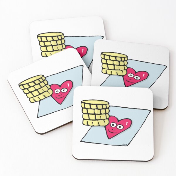 Item preview, Rich in Love Heart Sticker | Invest in Love Funny Tip Jar Cartoon designed and sold by MyxaART.