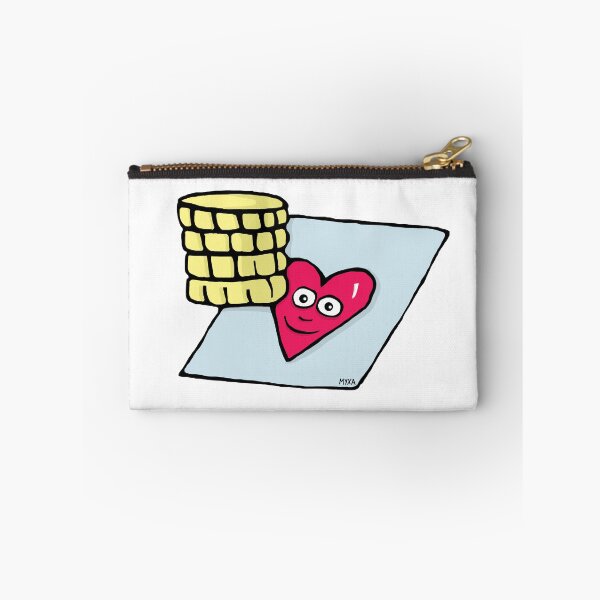 Item preview, Rich in Love Heart Sticker | Invest in Love Funny Tip Jar Cartoon designed and sold by MyxaART.