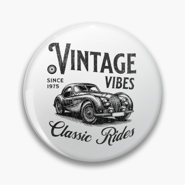 Item preview, Vintage Vibes Since 1975 Classic Car Engraving designed and sold by PrimeRacer.