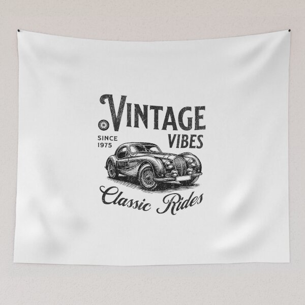 Item preview, Vintage Vibes Since 1975 Classic Car Engraving designed and sold by PrimeRacer.