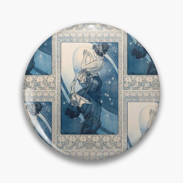 Item preview, Pole Star Woman Under Blue Moon designed and sold by artofuniverse.