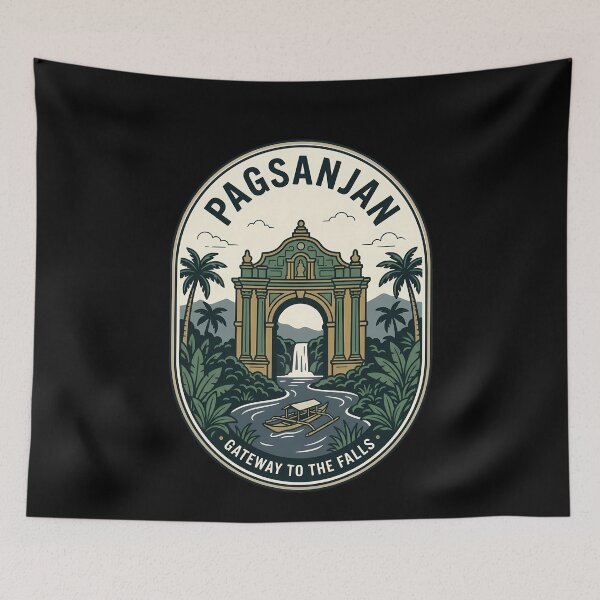 Item preview, Pagsanjan Philippines Vintage Travel Emblem designed and sold by k3rstman1.