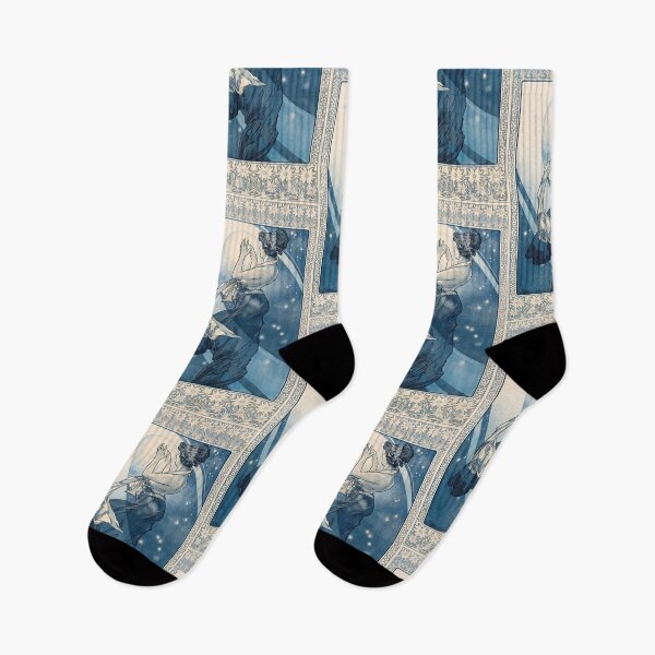 Item preview, Pole Star Woman Under Blue Moon designed and sold by artofuniverse.