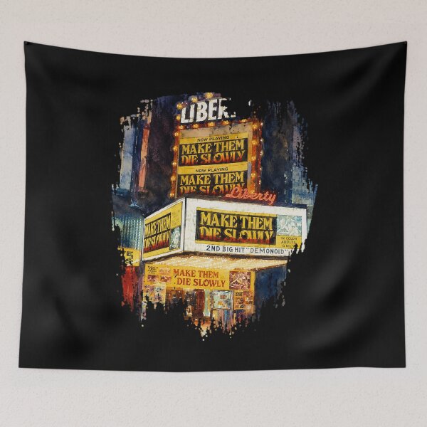 Item preview, Make Them Die Slowly – Retro Grindhouse Horror Theater designed and sold by ChickenFund.
