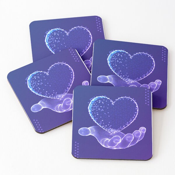 Item preview, Digital Heart | Futuristic Wireframe Love | AI Neon Art designed and sold by Jacky Fashion.