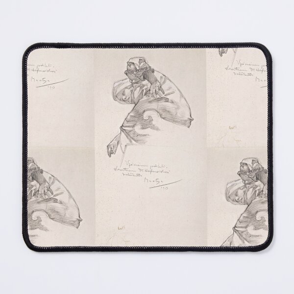 Item preview, Sorrowful Woman Pencil Study 1913 designed and sold by artofuniverse.