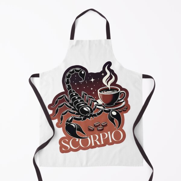 Item preview, Scorpio Coffee Scorpion Retro Brown Stars Zodiac Art designed and sold by Zodiac Celestial Art.