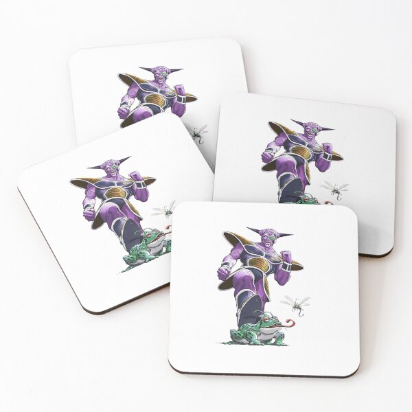 Item preview, Purple Horned Captain Standing Over Namekian Amphibian designed and sold by DeepBlueMeadow.