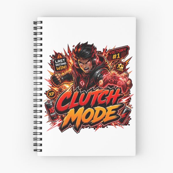 Item preview, CLUTCH MODE Gaming Sticker | Neon Esports Streetwear Graphic Design designed and sold by Stylestickers55.