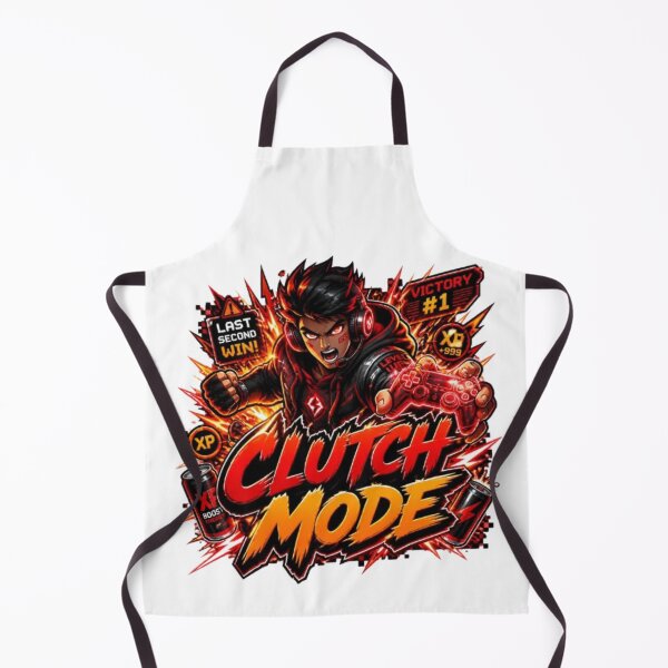 Item preview, CLUTCH MODE Gaming Sticker | Neon Esports Streetwear Graphic Design designed and sold by Stylestickers55.