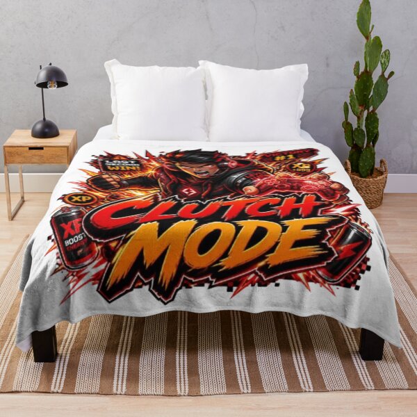 Item preview, CLUTCH MODE Gaming Sticker | Neon Esports Streetwear Graphic Design designed and sold by Stylestickers55.