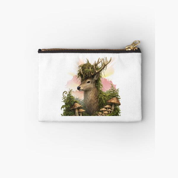 Item preview, Mossy Forest Stag - Guardian of the Woods Spirit Goblincore designed and sold by Neurospicy Trolls.