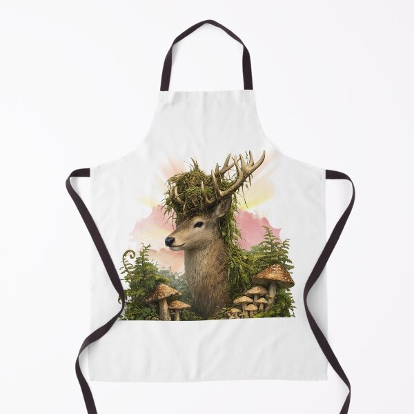 Item preview, Mossy Forest Stag - Guardian of the Woods Spirit Goblincore designed and sold by Neurospicy Trolls.