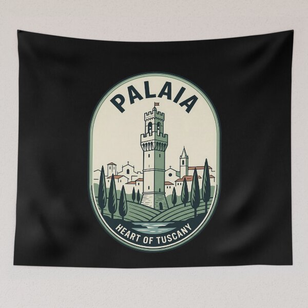 Item preview, Palaia Heart of Tuscany Vintage Travel Emblem designed and sold by k3rstman1.