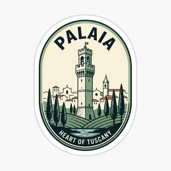 Item preview, Palaia Heart of Tuscany Vintage Travel Emblem designed and sold by k3rstman1.