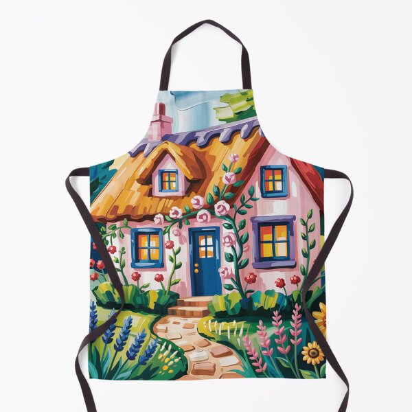 Item preview, Pink house,oil paint. designed and sold by elegantpaterns.