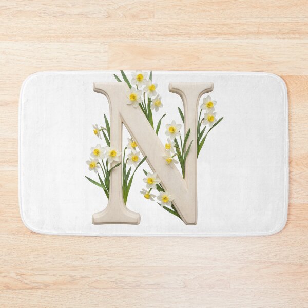Item preview, Botanical Floral Letter N Monogram designed and sold by Helenaphotoart.