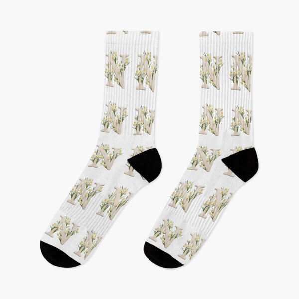 Item preview, Botanical Floral Letter N Monogram designed and sold by Helenaphotoart.