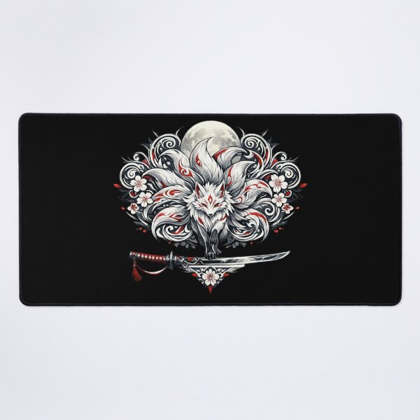 Item preview, Moon Kitsune Spirit | Japanese Fox Yokai | Mythical Samurai Fantasy Art designed and sold by MrDev.
