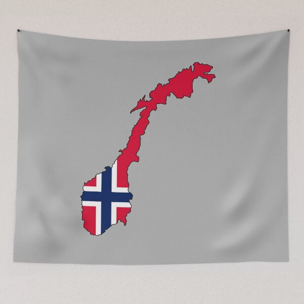 Item preview, Map of the flag of Norway designed and sold by visual adventures.