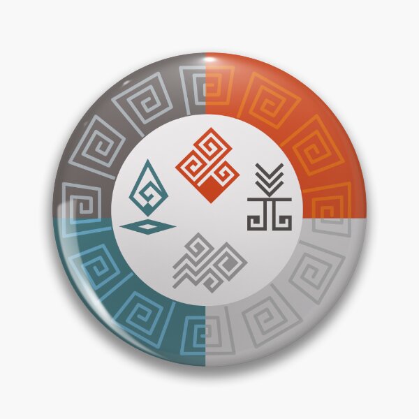 Item preview, Four spirits elemental logo pattern designed and sold by Konopikyu.