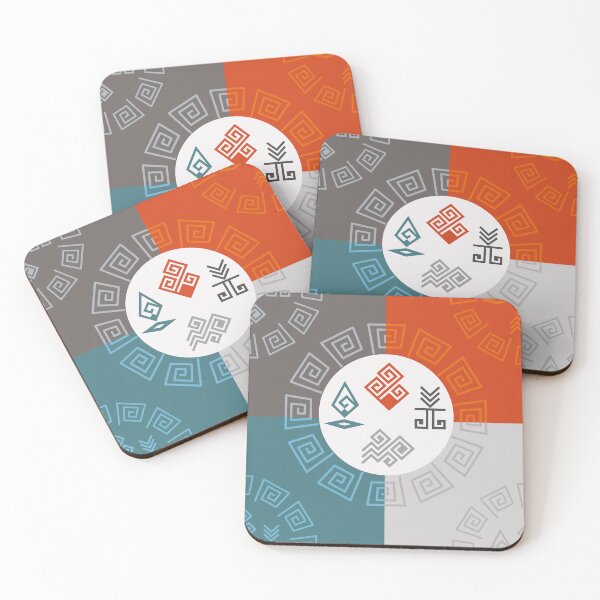 Item preview, Four spirits elemental logo pattern designed and sold by Konopikyu.