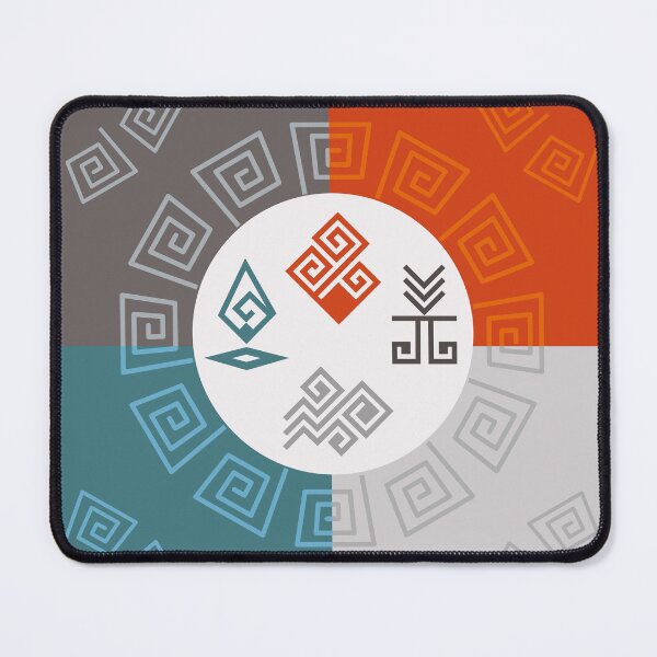 Item preview, Four spirits elemental logo pattern designed and sold by Konopikyu.
