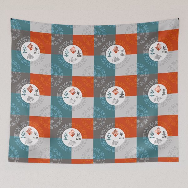 Item preview, Four spirits elemental logo pattern designed and sold by Konopikyu.