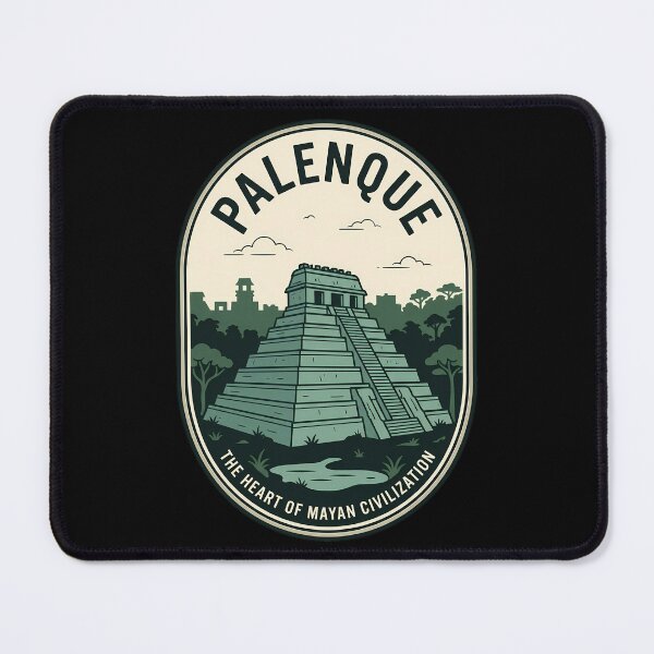 Item preview, Palenque Mayan Ruins Vintage Travel Emblem designed and sold by k3rstman1.