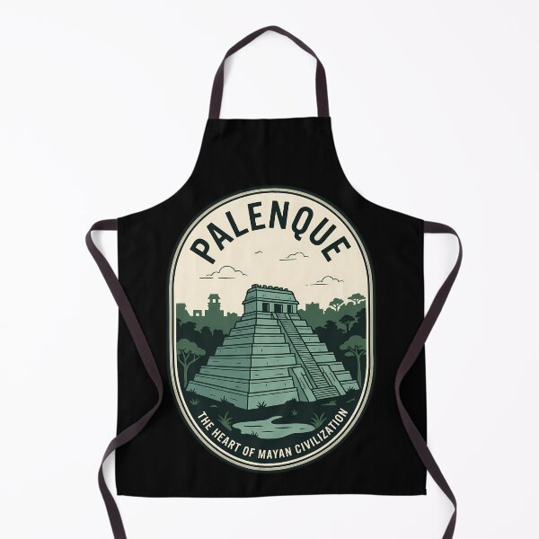 Item preview, Palenque Mayan Ruins Vintage Travel Emblem designed and sold by k3rstman1.