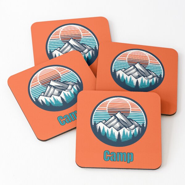 Item preview, Vintage Camp Mountain Logo | Retro Outdoor Camping Hiking Design designed and sold by Timber-Trail.
