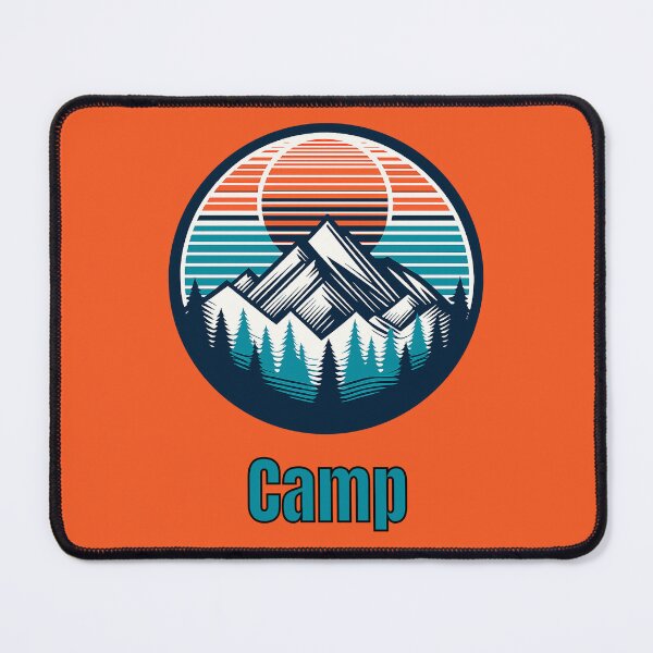 Item preview, Vintage Camp Mountain Logo | Retro Outdoor Camping Hiking Design designed and sold by Timber-Trail.