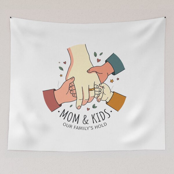 Item preview, Kids Names, Mothers Day Gift From Kids, Mom Kids Hands Tee designed and sold by VisionGraphic.