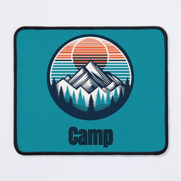 Item preview, Vintage Camp Mountain Logo | Retro Outdoor Camping Hiking Design designed and sold by Timber-Trail.